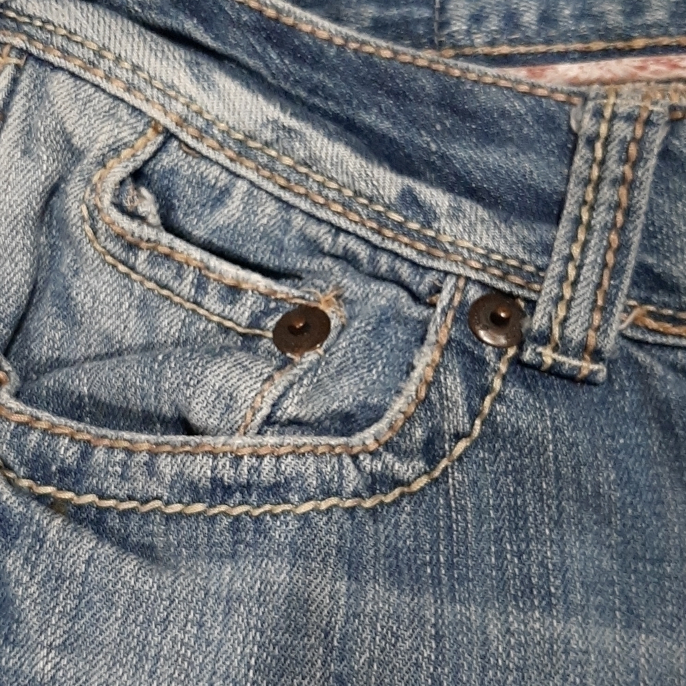 Distressed Jeans  Faded blue Bootcut Amethyst Size 9 - Picture 6 of 14